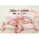 Baby Girls Arrow Twins Photo Birth Announcements Image 4 of 6